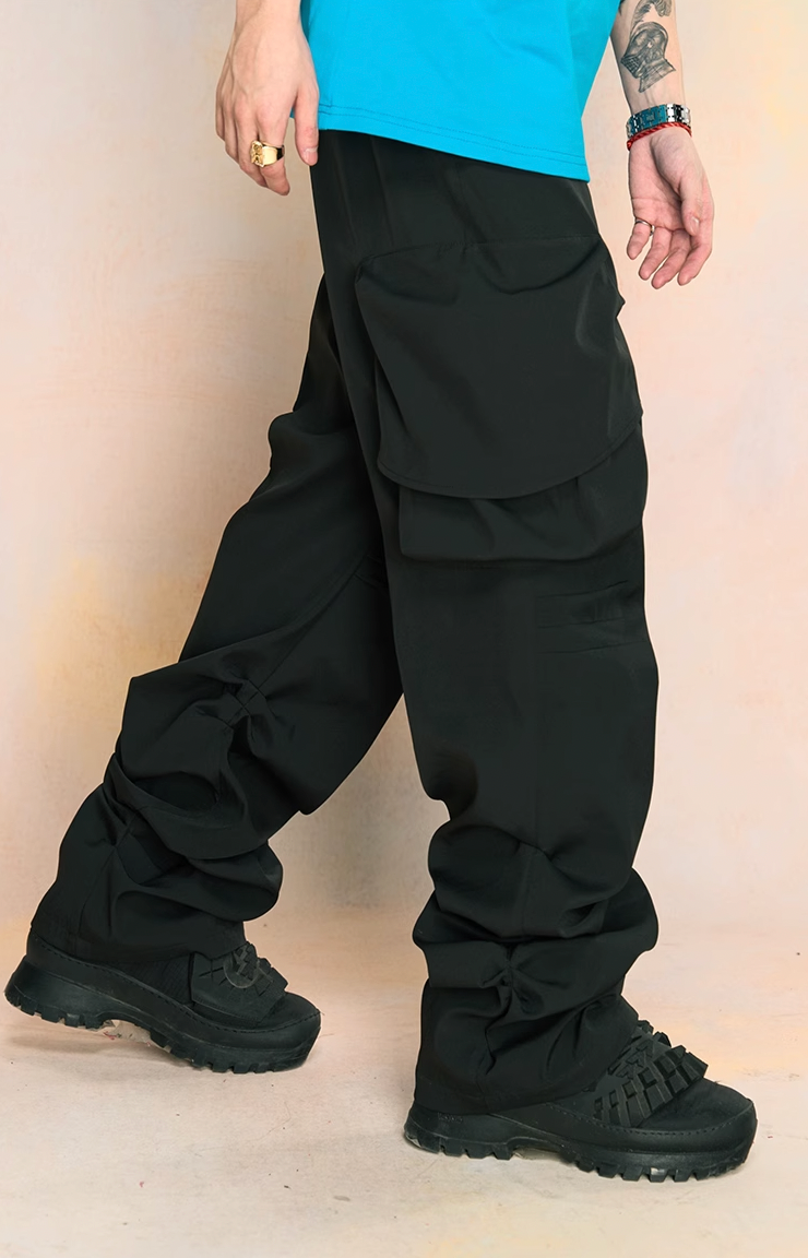 YADcrew Large Pockets Spider Web Cargo Pants