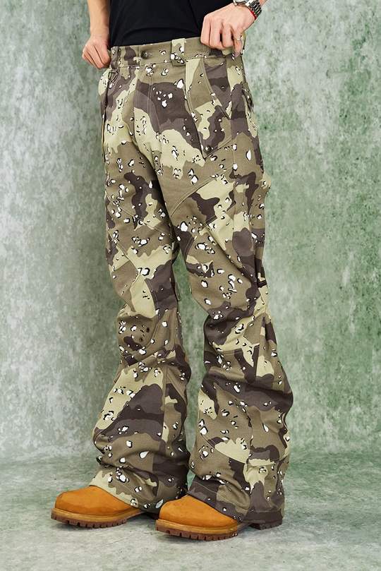 YADcrew Stereoscopic Knee Camouflage Work Pants