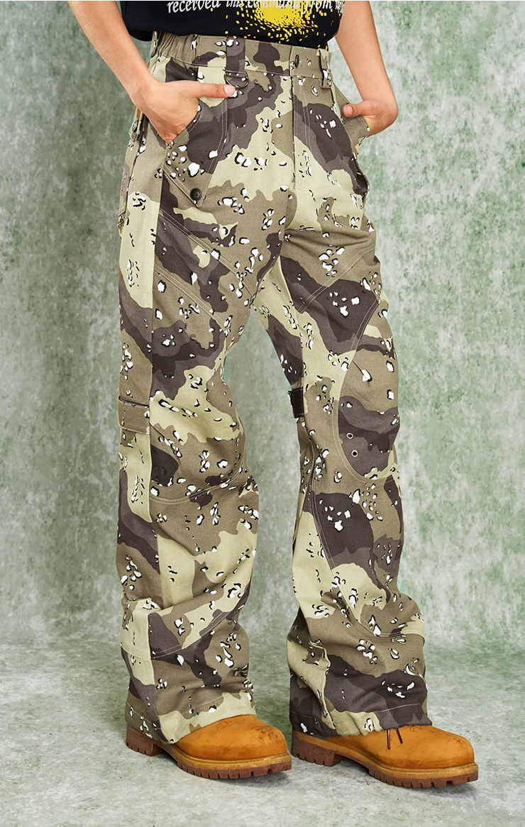 YADcrew Stereoscopic Knee Camouflage Work Pants