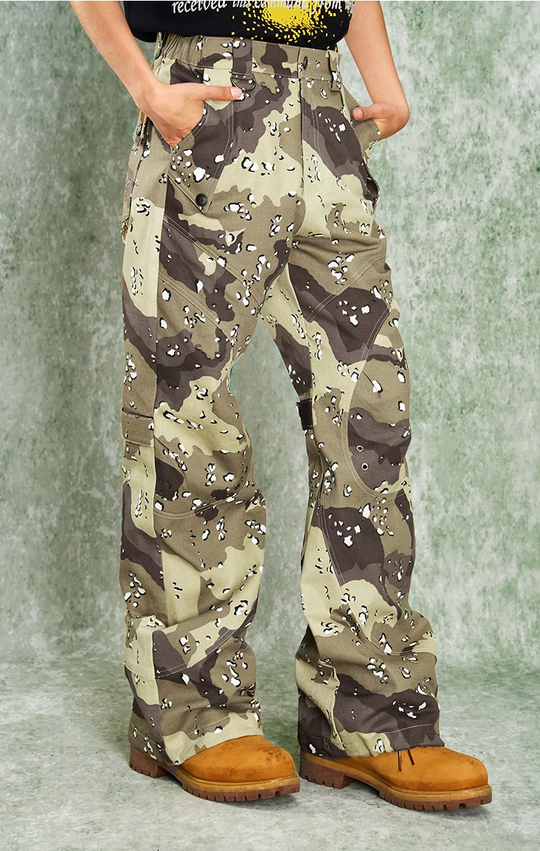 YADcrew Stereoscopic Knee Camouflage Work Pants