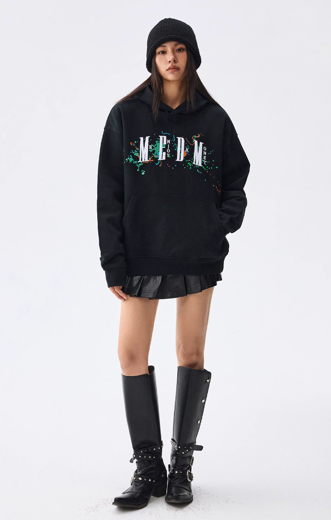 MEDM Embroidery Splash Ink Hoodie