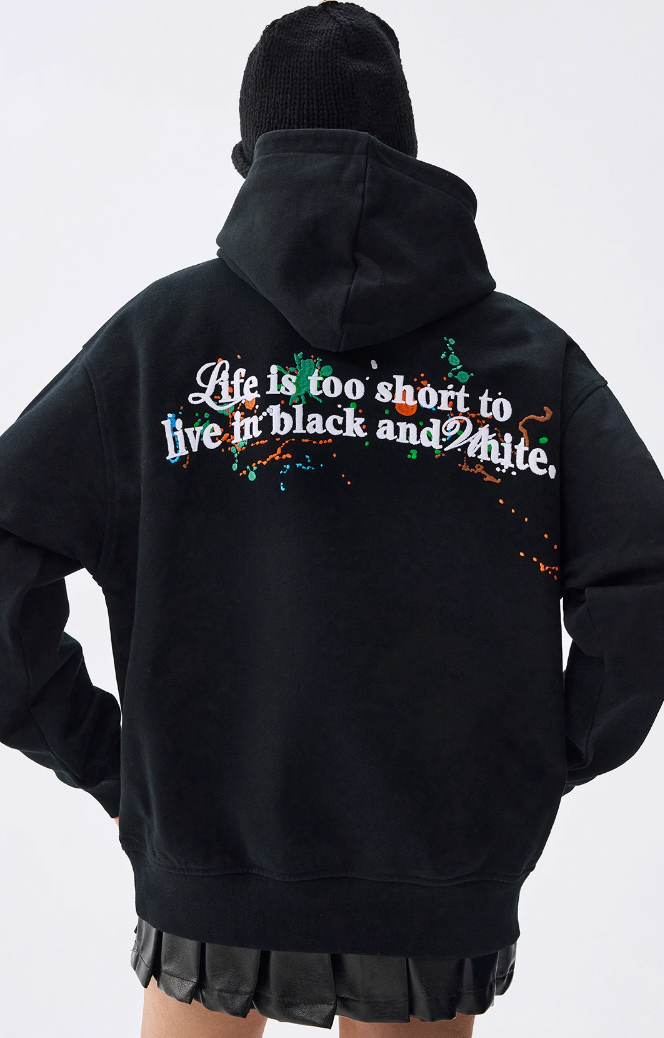 MEDM Embroidery Splash Ink Hoodie