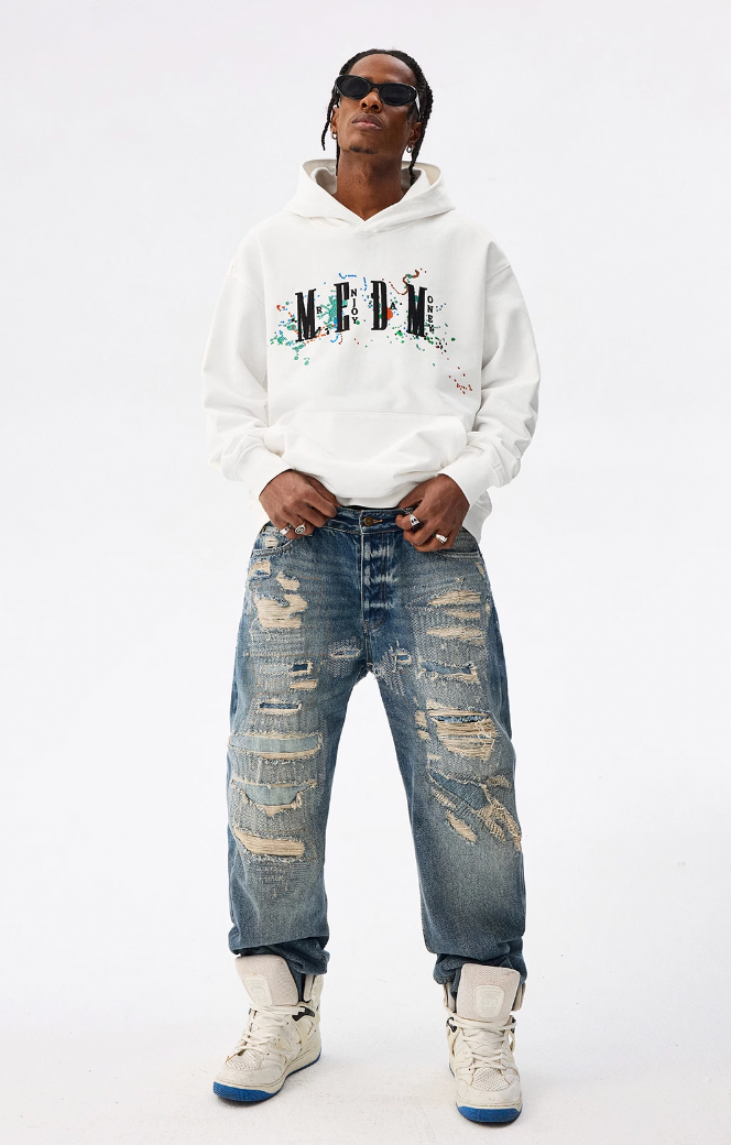 MEDM Embroidery Splash Ink Hoodie