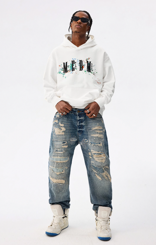MEDM Embroidery Splash Ink Hoodie