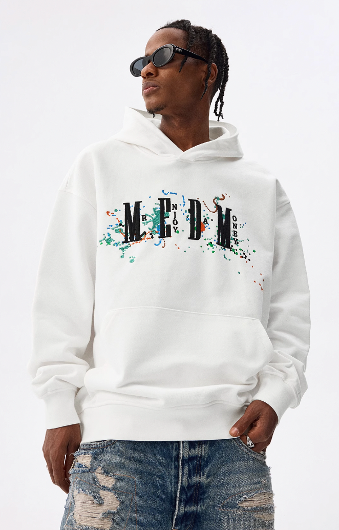 MEDM Embroidery Splash Ink Hoodie