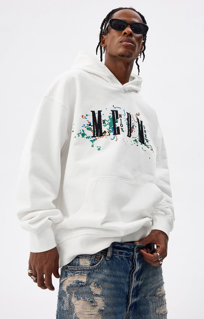 MEDM Embroidery Splash Ink Hoodie