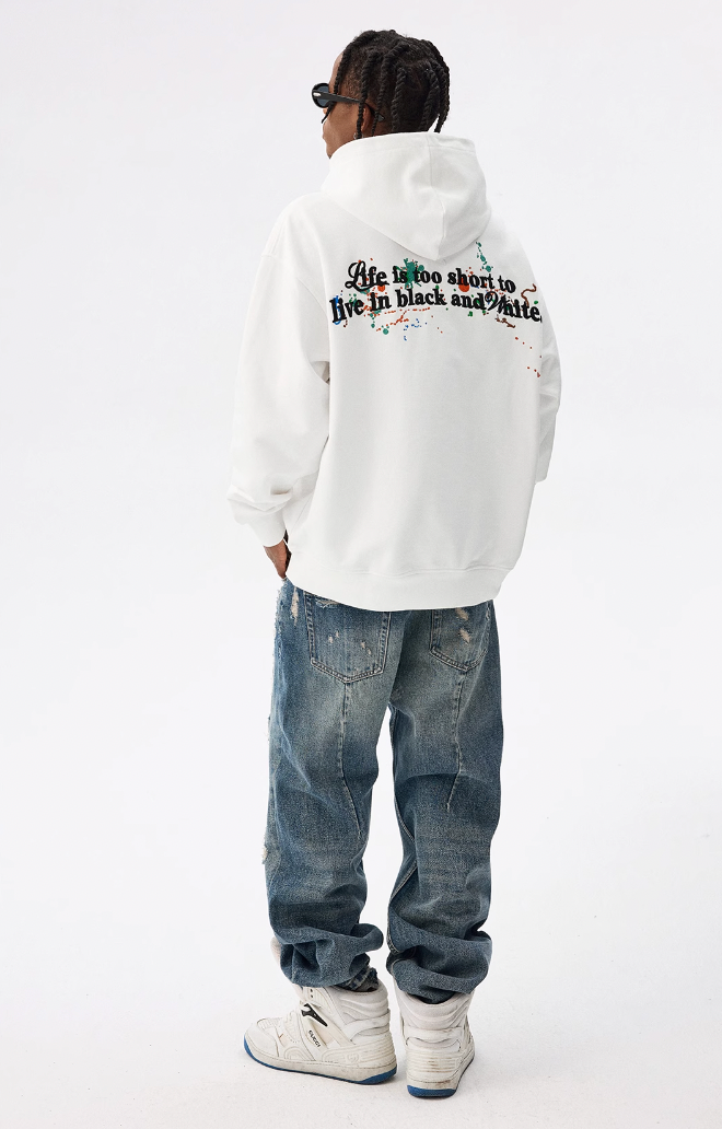 MEDM Embroidery Splash Ink Hoodie