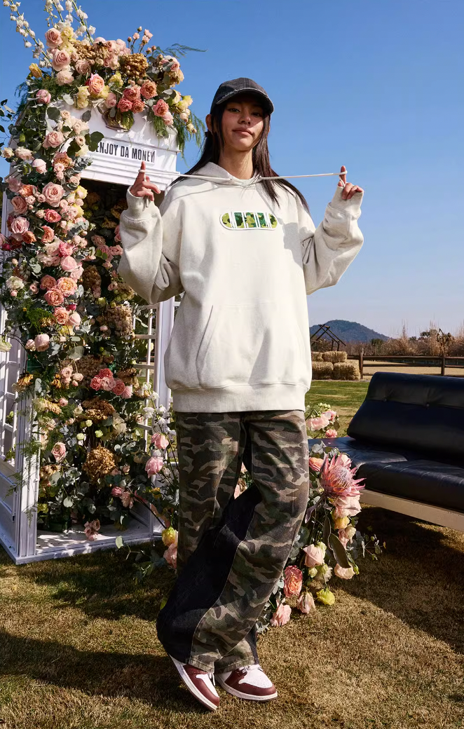 MEDM Animal & Camouflage Embroidery Capsule Logo Letter Hoodie