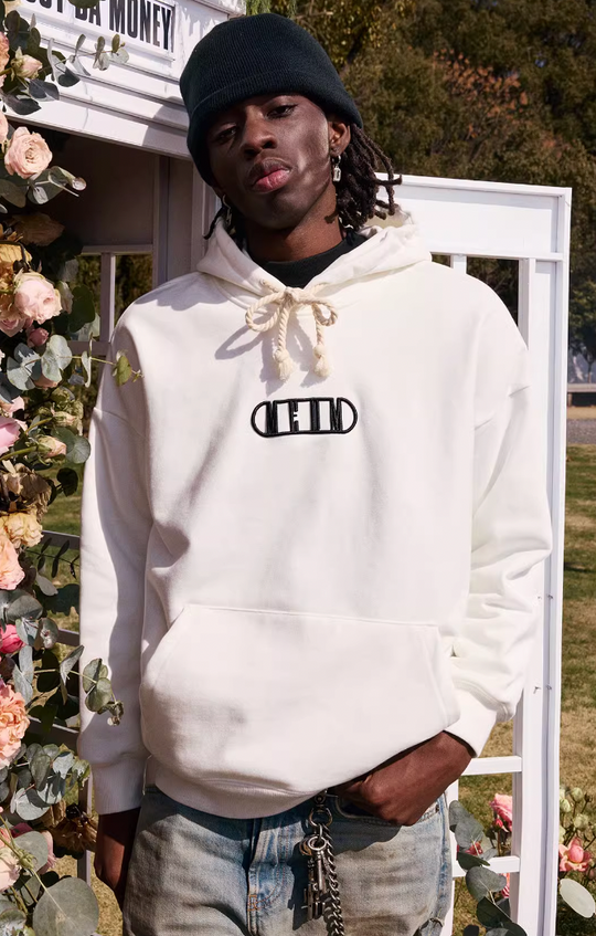 MEDM Embroidery Capsule Logo Letter Hoodie