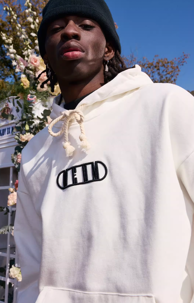 MEDM Embroidery Capsule Logo Letter Hoodie