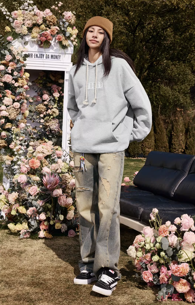 MEDM Embroidery Capsule Logo Letter Hoodie