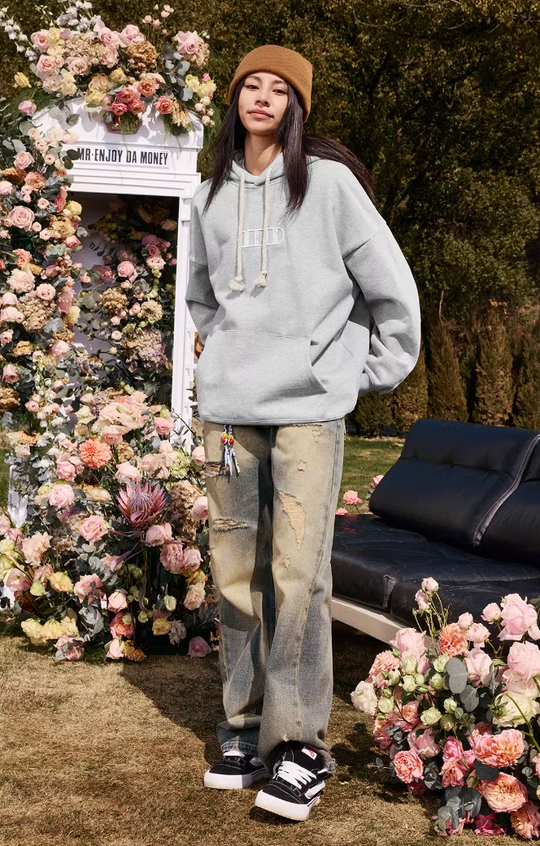 MEDM Embroidery Capsule Logo Letter Hoodie