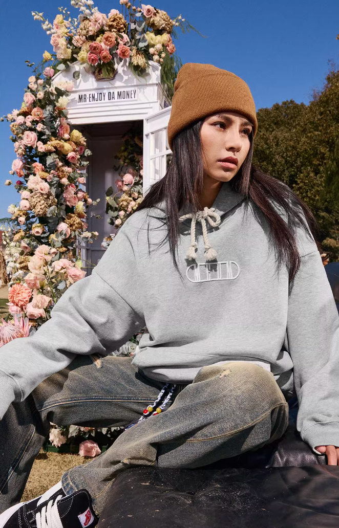 MEDM Embroidery Capsule Logo Letter Hoodie