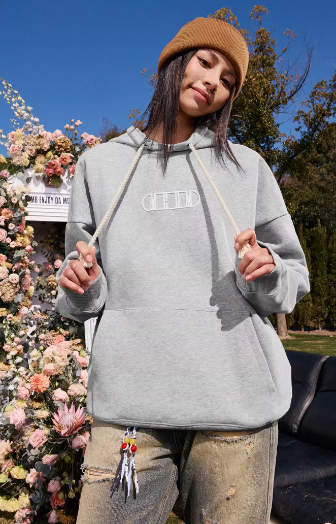 MEDM Embroidery Capsule Logo Letter Hoodie