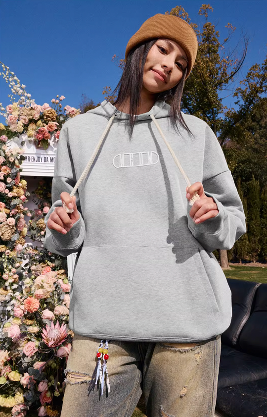 MEDM Embroidery Capsule Logo Letter Hoodie