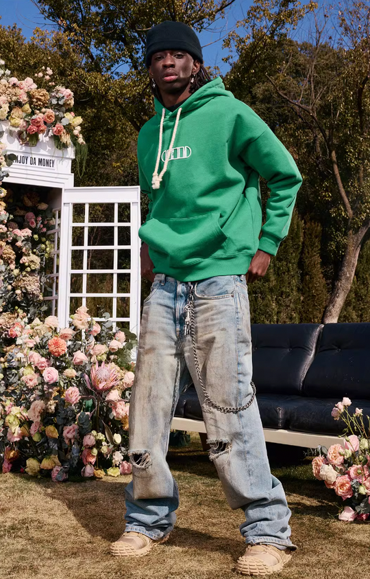 MEDM Embroidery Capsule Logo Letter Hoodie