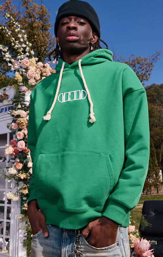 MEDM Embroidery Capsule Logo Letter Hoodie