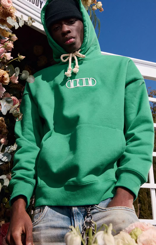 MEDM Embroidery Capsule Logo Letter Hoodie