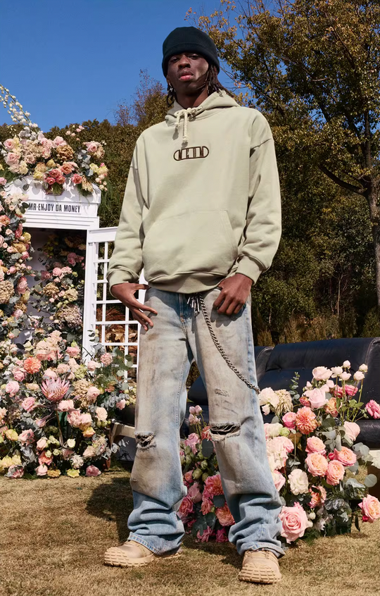 MEDM Embroidery Capsule Logo Letter Hoodie