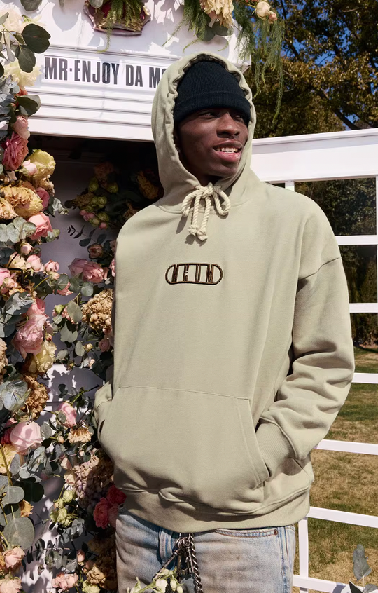 MEDM Embroidery Capsule Logo Letter Hoodie