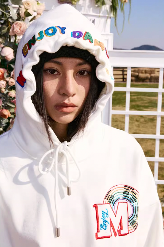 MEDM Rainbow Embroidery Hoodie
