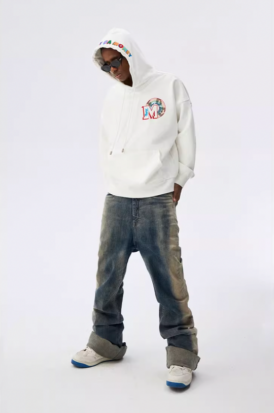 MEDM Rainbow Embroidery Hoodie