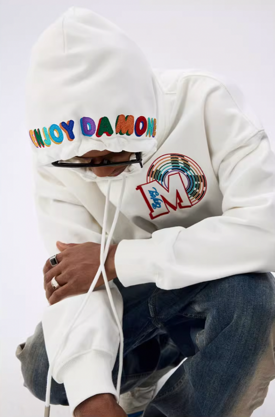MEDM Rainbow Embroidery Hoodie