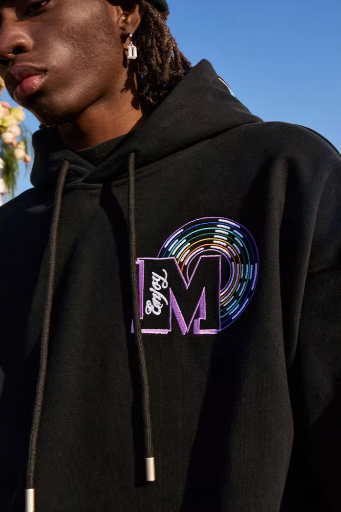 MEDM Rainbow Embroidery Hoodie