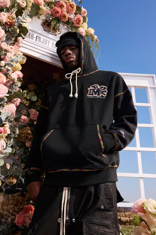 MEDM Rainbow Stitch Embroidery Hoodie