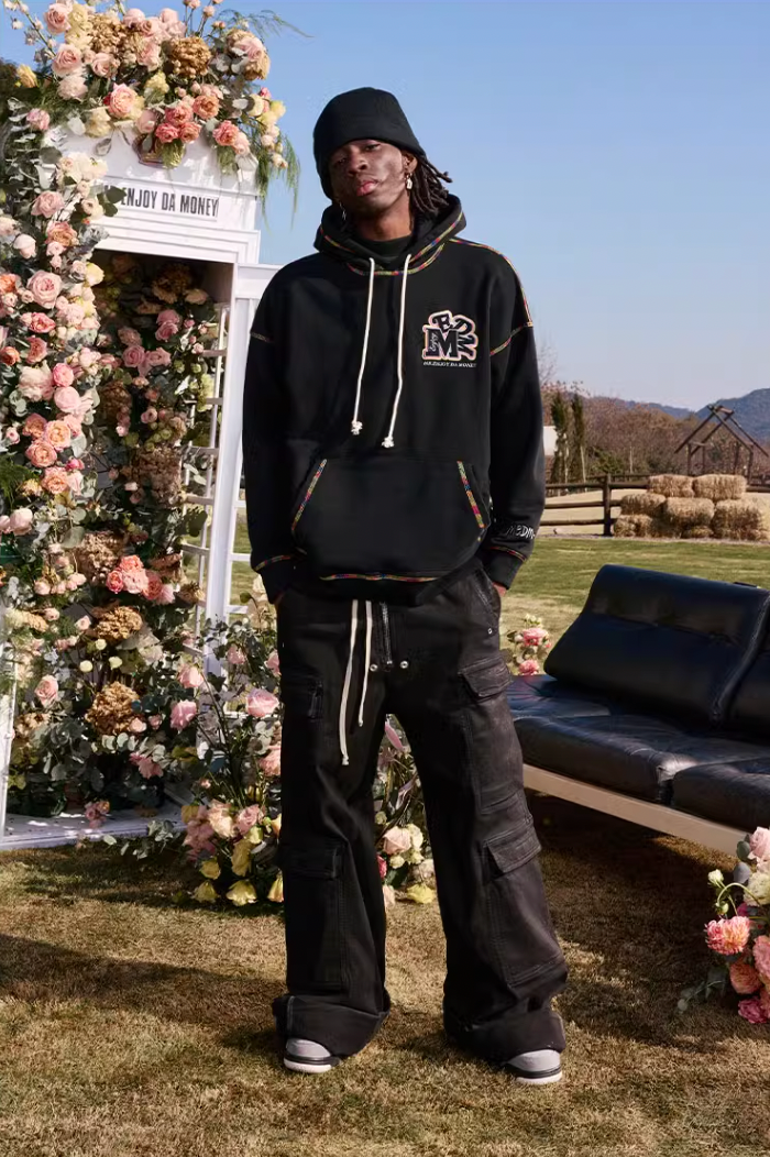 MEDM Rainbow Stitch Embroidery Hoodie