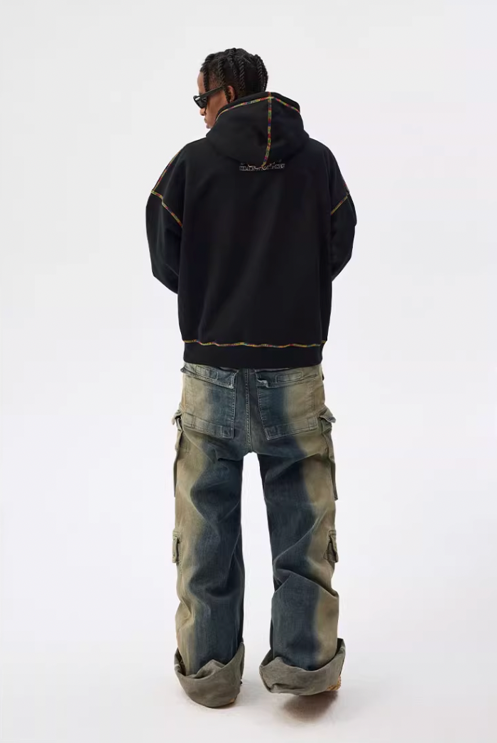 MEDM Rainbow Stitch Embroidery Hoodie