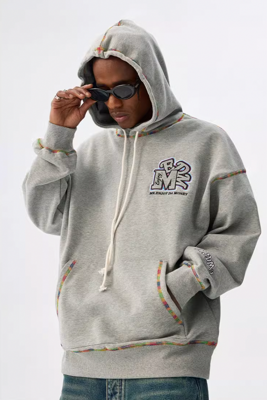 MEDM Rainbow Stitch Embroidery Hoodie