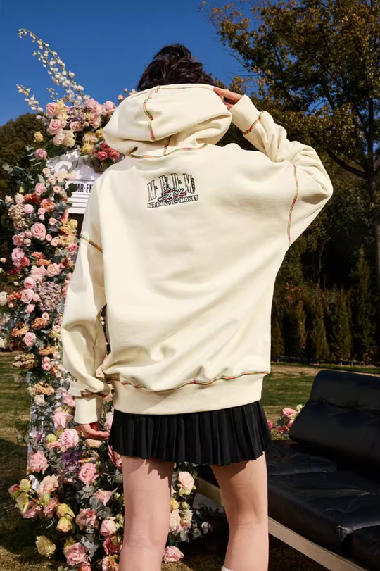 MEDM Rainbow Stitch Embroidery Hoodie