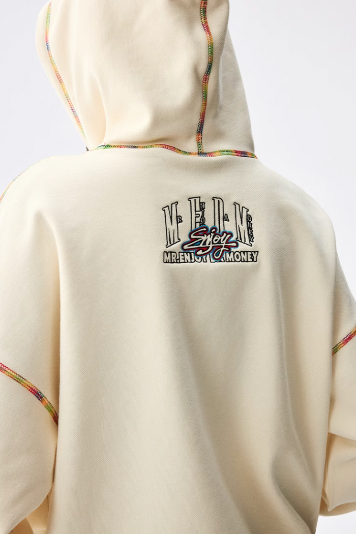 MEDM Rainbow Stitch Embroidery Hoodie