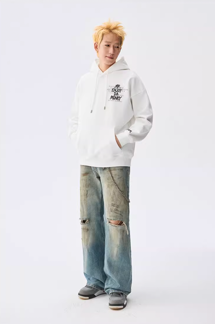 MEDM Foam Printed Graffiti Hoodie