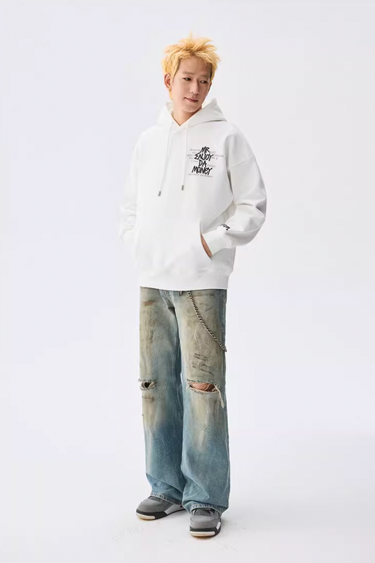 MEDM Foam Printed Graffiti Hoodie