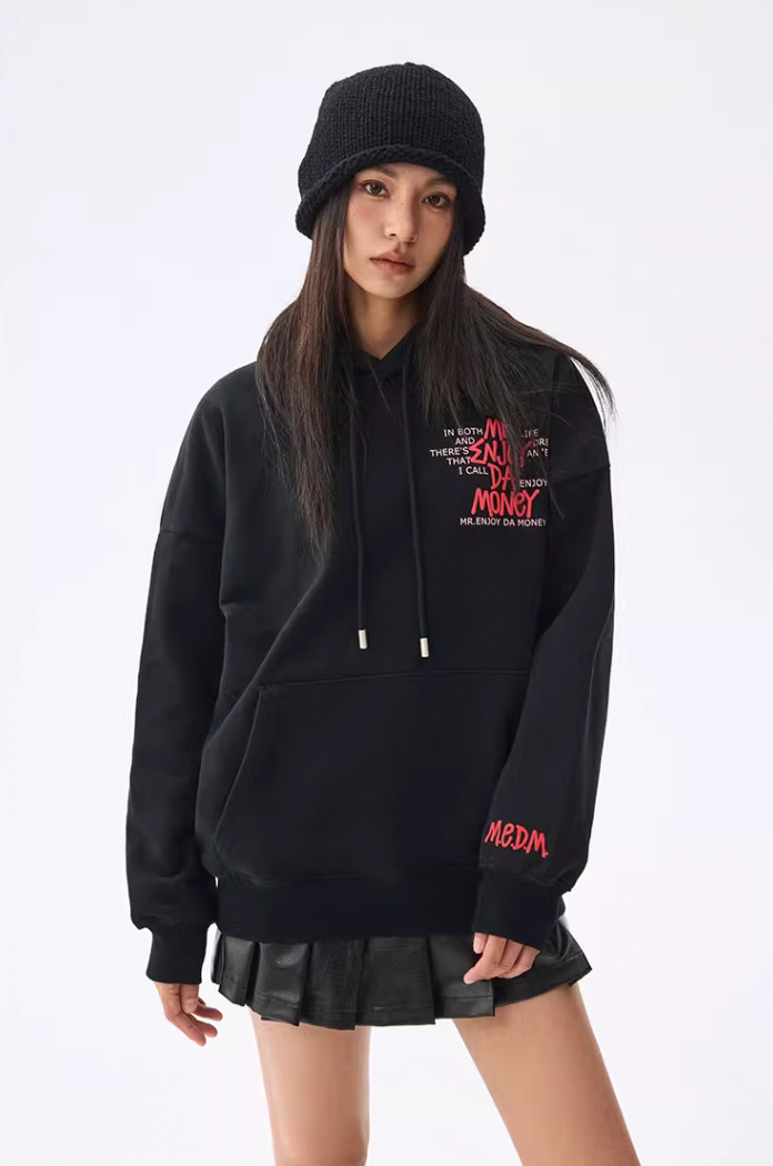 MEDM Foam Printed Graffiti Hoodie