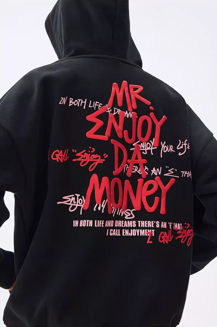 MEDM Foam Printed Graffiti Hoodie