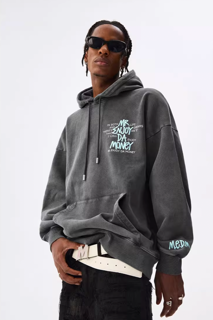 MEDM Foam Printed Graffiti Hoodie