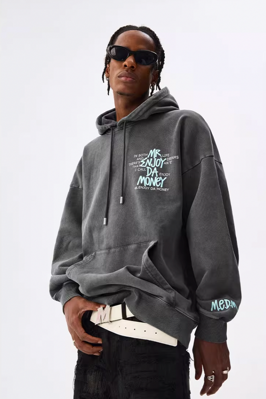 MEDM Foam Printed Graffiti Hoodie