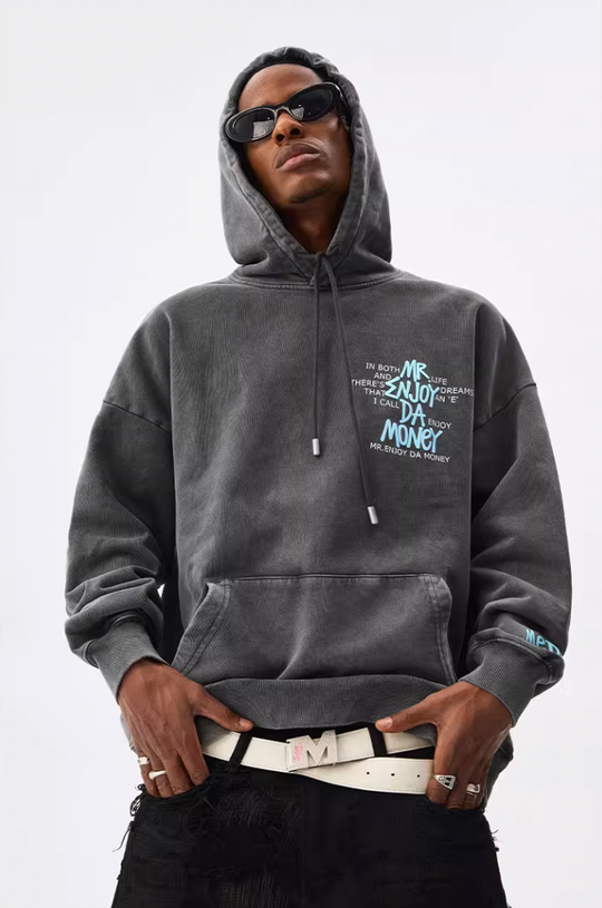 MEDM Foam Printed Graffiti Hoodie