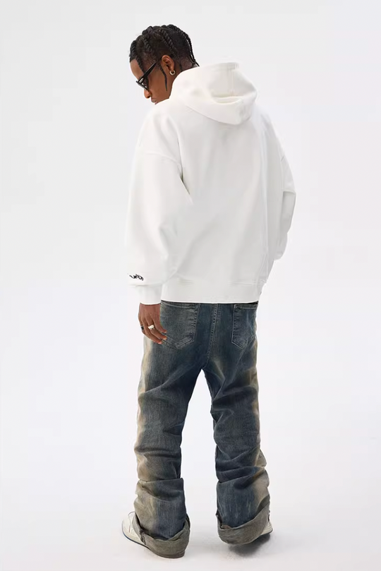 MEDM Grass Flocked Printed Hoodie