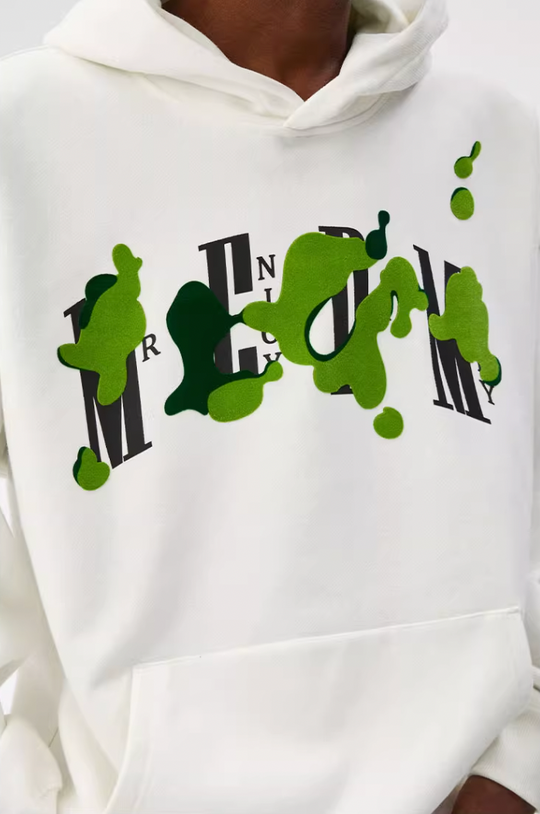 MEDM Grass Flocked Printed Hoodie