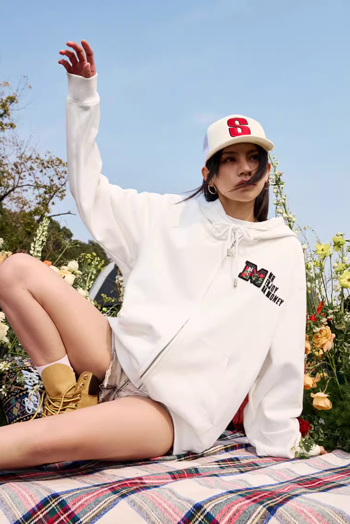 MEDM Velcro Cardigan Zipper Hoodie