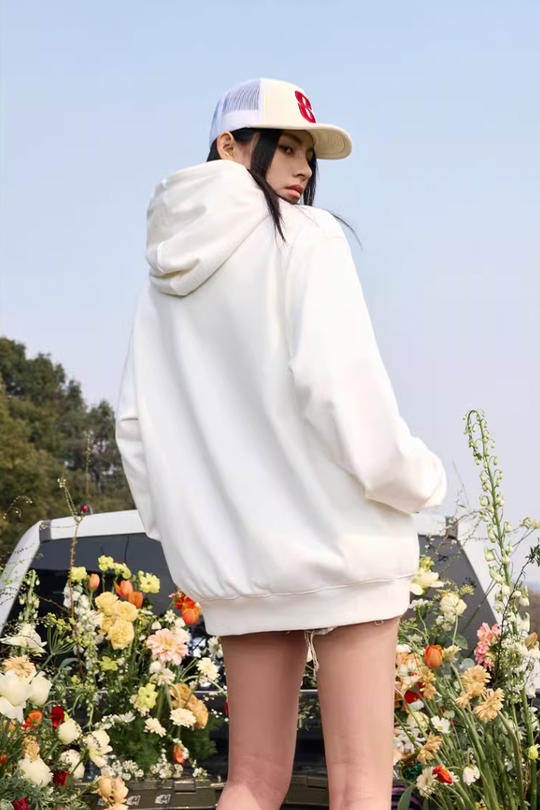 MEDM Velcro Cardigan Zipper Hoodie