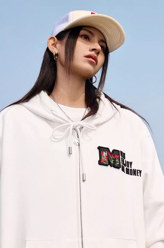 MEDM Velcro Cardigan Zipper Hoodie