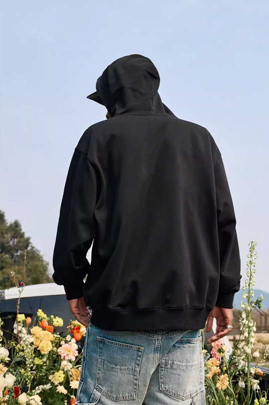 MEDM Velcro Cardigan Zipper Hoodie