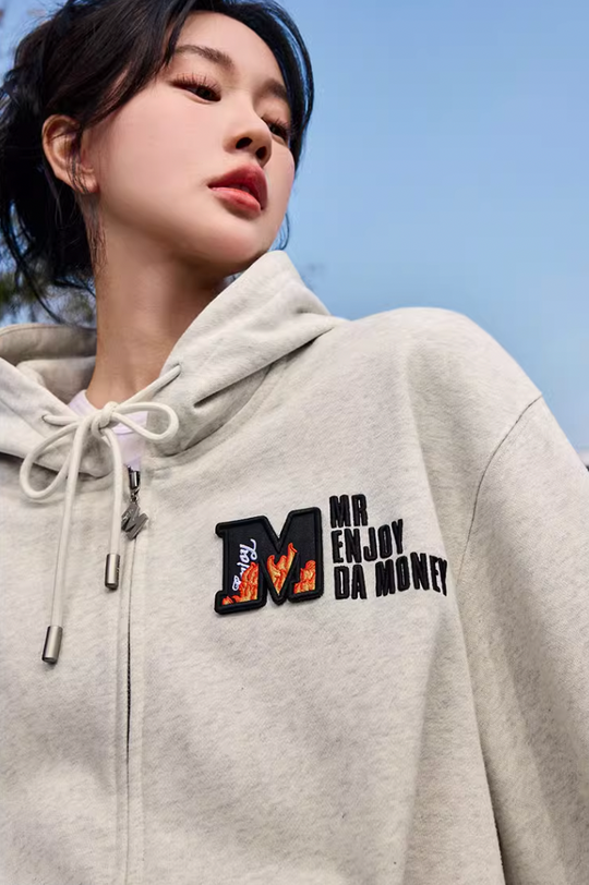 MEDM Velcro Cardigan Zipper Hoodie