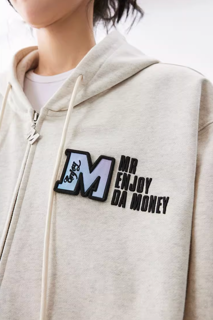 MEDM Velcro Cardigan Zipper Hoodie