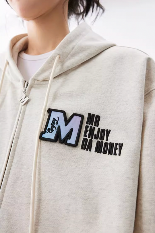 MEDM Velcro Cardigan Zipper Hoodie